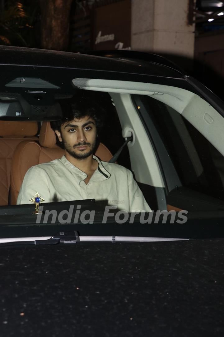 Arhaan Khan snapped outside Malaika Arora’s father’s house in Bandra