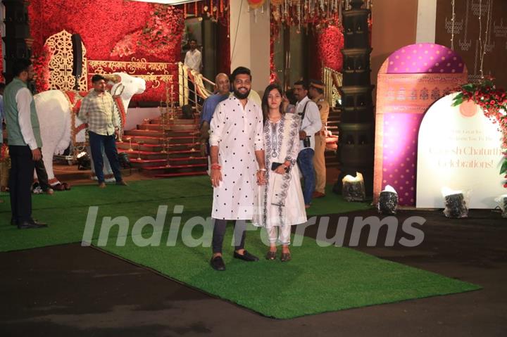 Celebrities snapped at CM’s residence for Ganpati Darshan