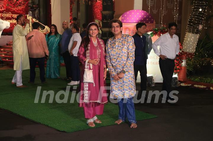 Celebrities snapped at CM’s residence for Ganpati Darshan