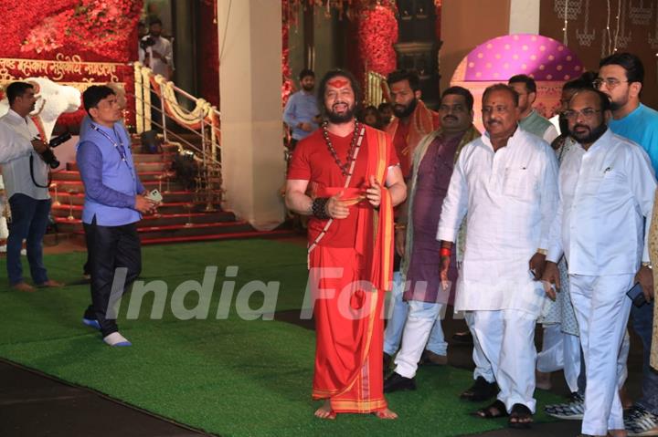 Celebrities snapped at CM’s residence for Ganpati Darshan