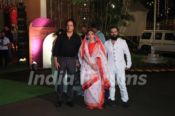 Rahul Roy snapped at CM’s residence for Ganpati Darshan