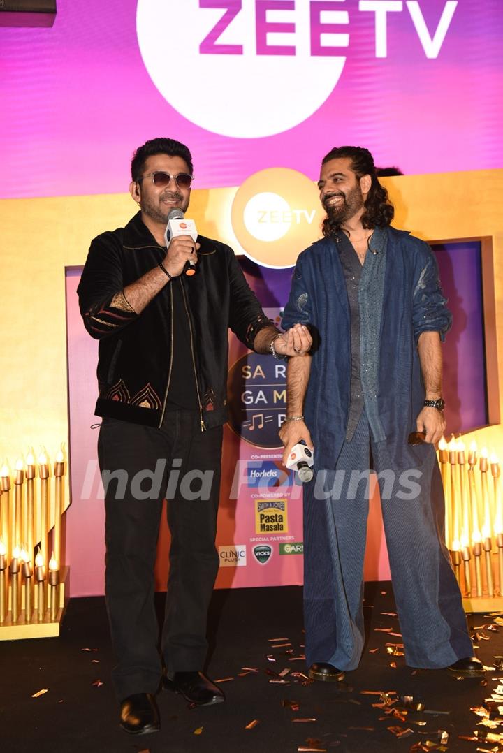 Sachin Sanghvi and Jigar Saraiya snapped at Sa Re Ga Ma for special tribute to legendary singer KK