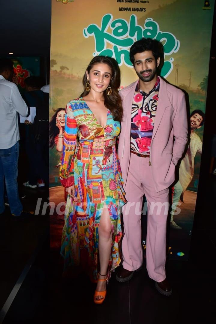 Aashim Gulati and Dhvani Bhanushali snapped at the special live musical performances of their upcoming film 'Kahan Shuru Kahan Khatam'