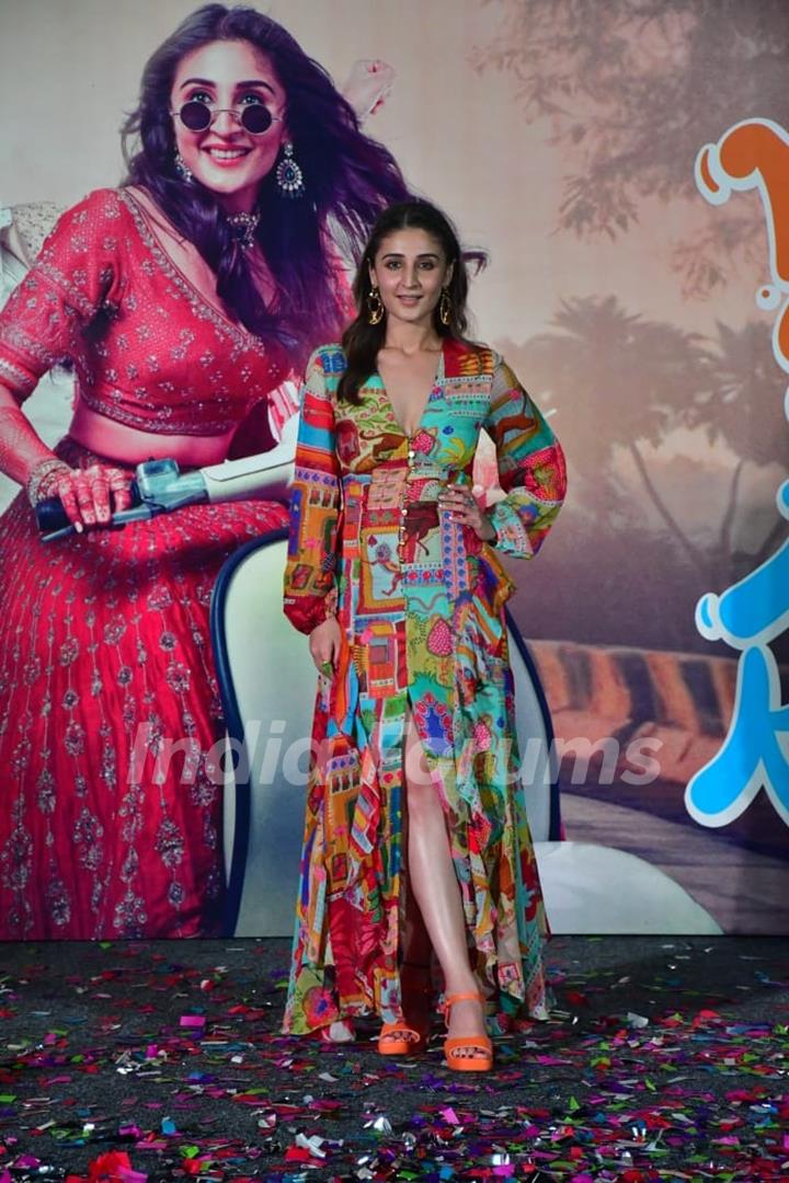 Dhvani Bhanushali snapped at the special live musical performances of their upcoming film 'Kahan Shuru Kahan Khatam'