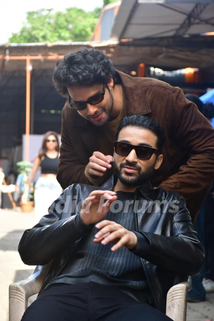 Raghav Juyal and Siddhant Chaturvedi snapped promoting their upcoming film Yudhra on the sets of India’s Best Dancer