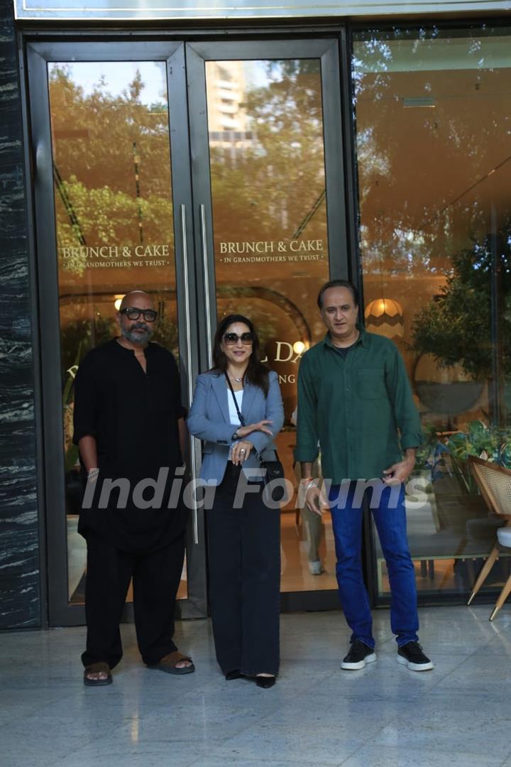 Madhuri Dixit snapped in the city