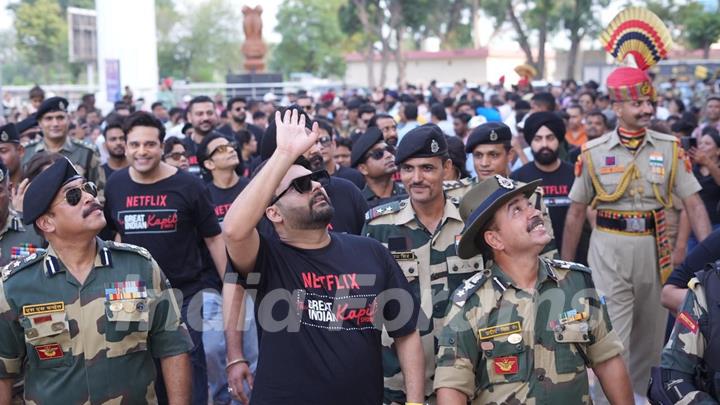 Kapil Sharma snapped at Attari-Wagah Border to promote their upcoming show ' The Great Indian Kapil Show '