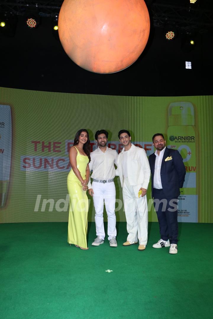 Pooja Hegde and Vedang Raina snapped at Garnier event