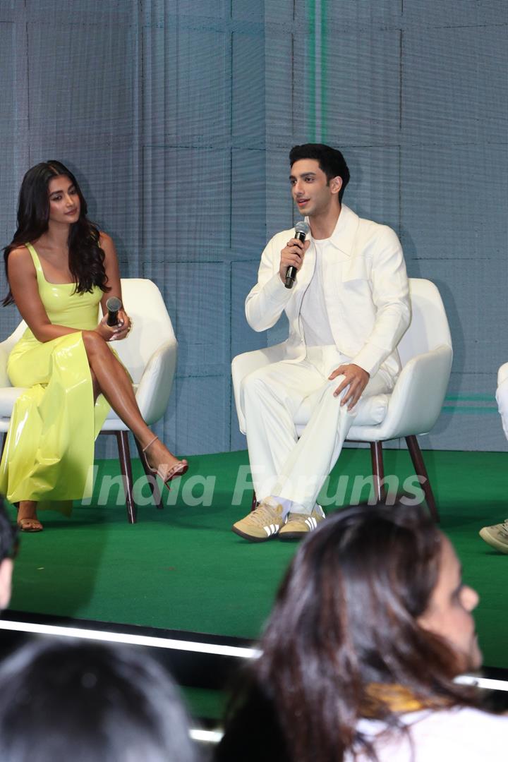 Pooja Hegde and Vedang Raina snapped at Garnier event