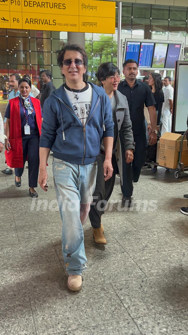 Sajid Nadiadwala snapped at the airport