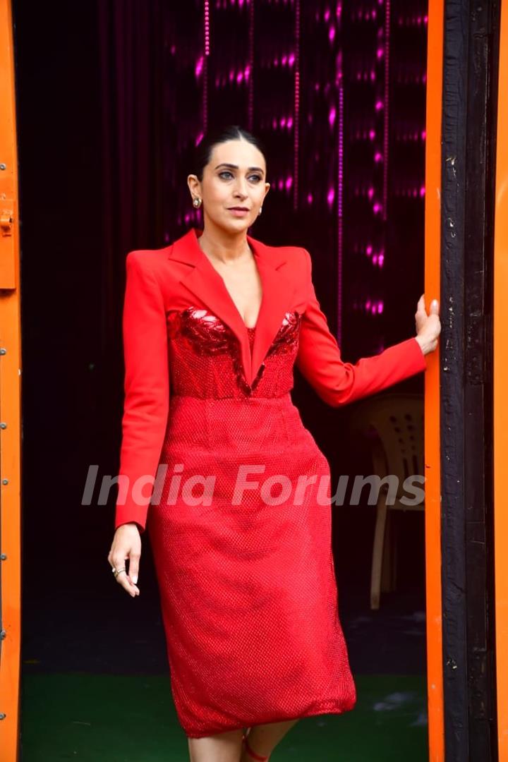 Karisma Kapoor snapped on the sets of India's Best Dancer season 4