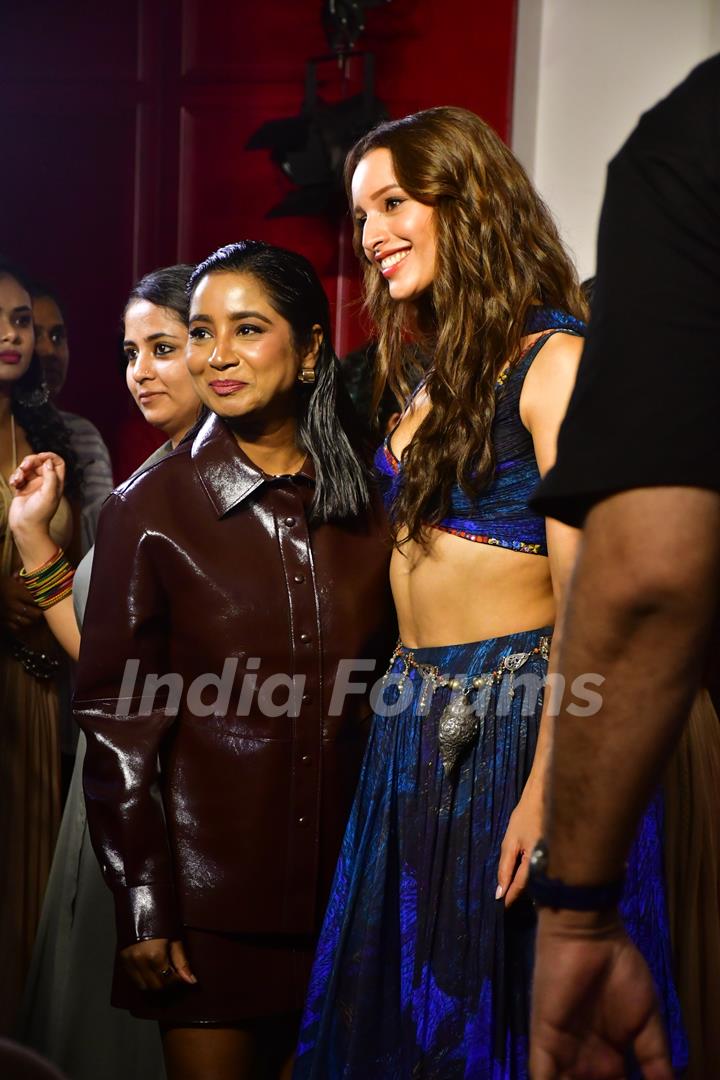 Shilpa Rao and Triptii Dimri snapped at the song launch of ‘Mere Mehboob’ from their upcoming movie 'Vicky Vidya Ka Woh Wala Video'