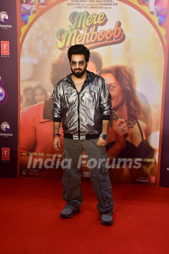 sachetparamparaofficial snapped at the song launch of ‘Mere Mehboob’ from their upcoming movie 'Vicky Vidya Ka Woh Wala Video'