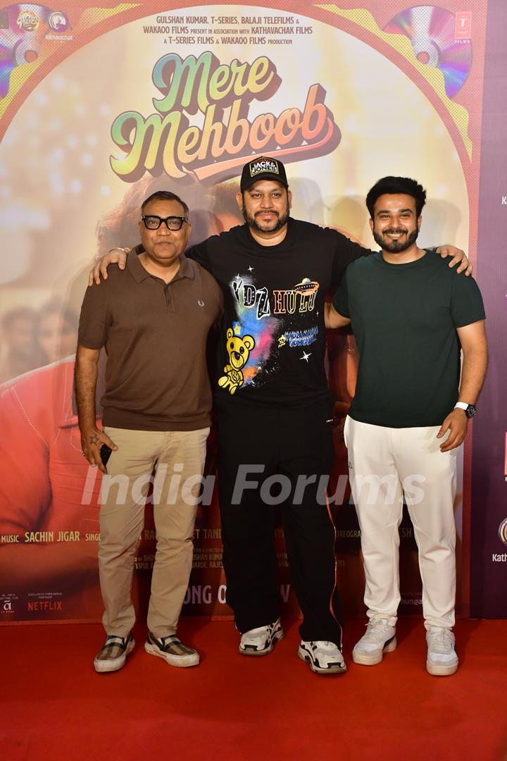 Celebrities snapped at the song launch of ‘Mere Mehboob’ from their upcoming movie 'Vicky Vidya Ka Woh Wala Video'