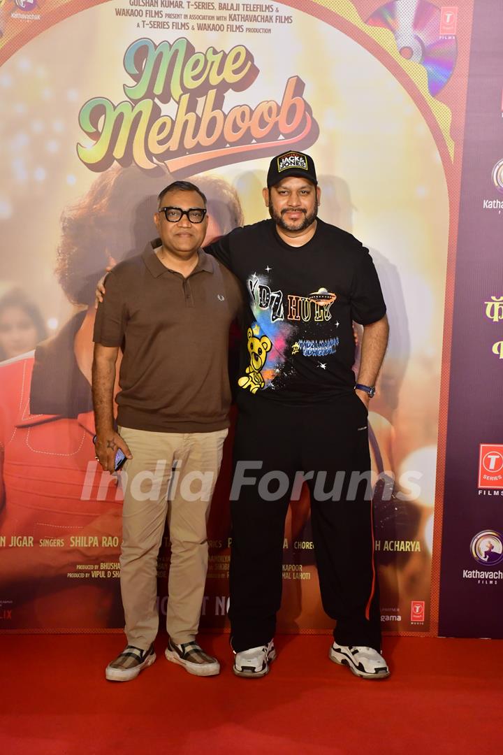 Celebrities snapped at the song launch of ‘Mere Mehboob’ from their upcoming movie 'Vicky Vidya Ka Woh Wala Video'