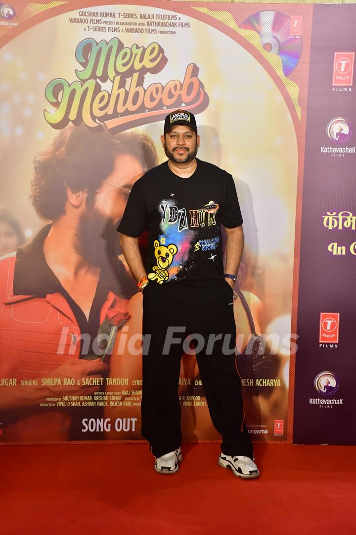 Celebrities snapped at the song launch of ‘Mere Mehboob’ from their upcoming movie 'Vicky Vidya Ka Woh Wala Video'