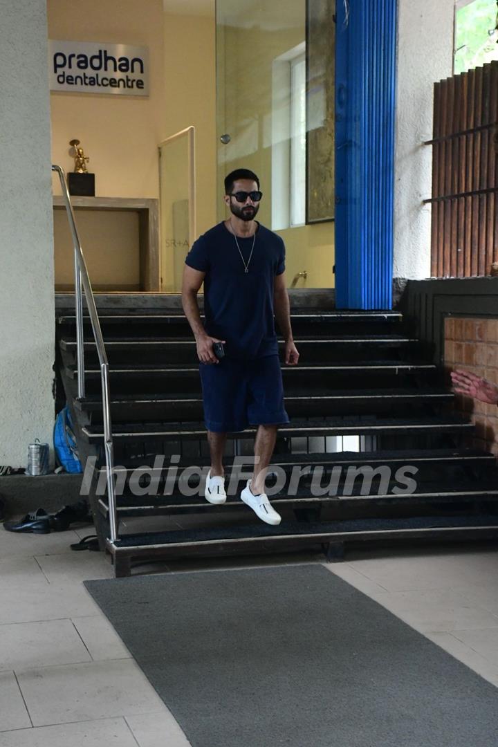 Shahid Kapoor snapped in the city