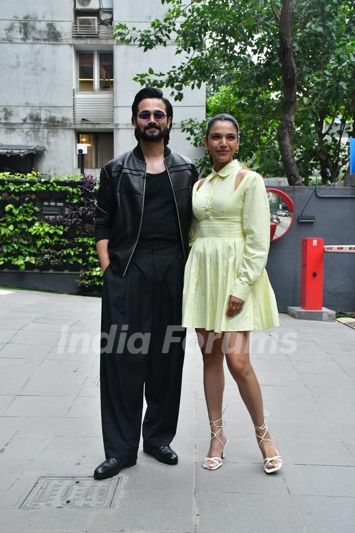 Shriya Pilgaonkar and Bhuvan Bam snapped promoting their upcoming series 'Taaza Kabar Season 2'