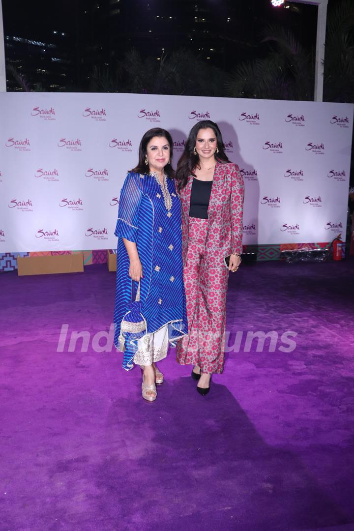 Farah Khan snapped at the Saudi tourism event