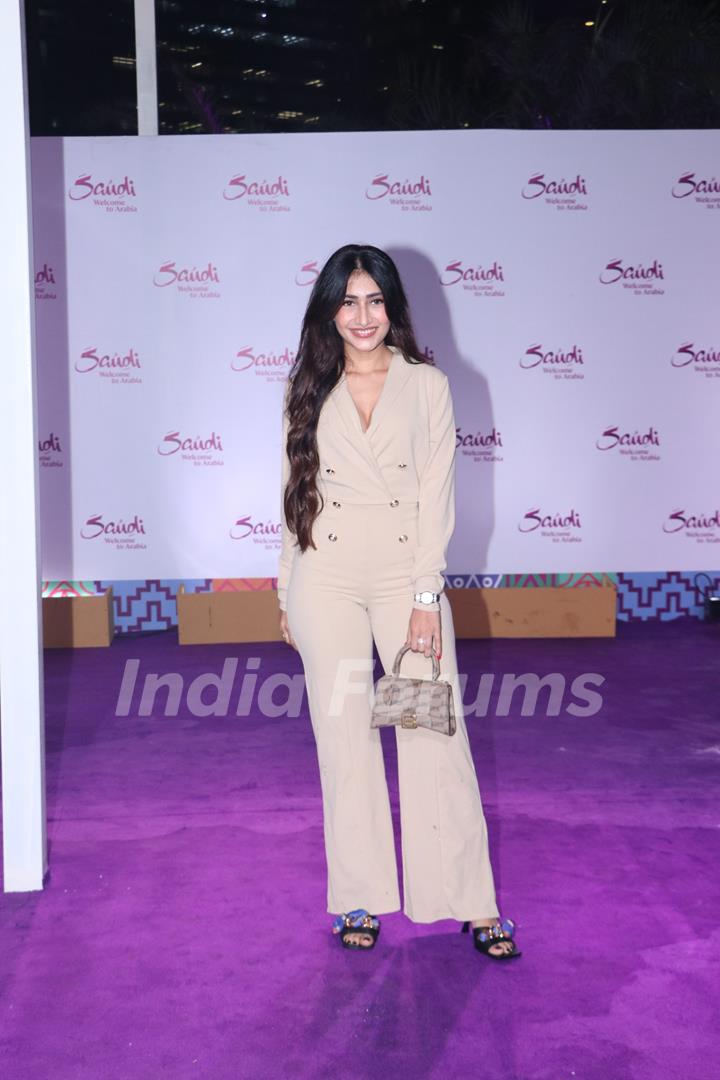 Dhanashree Verma Chahal snapped at the Saudi tourism event