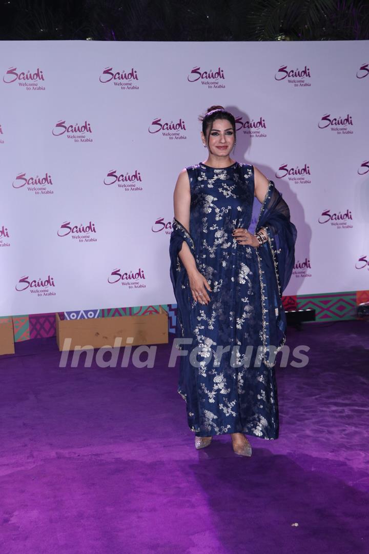 Raveena Tandon snapped at the Saudi tourism event