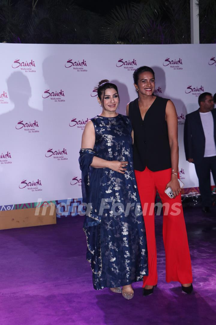 Raveena Tandon snapped at the Saudi tourism event