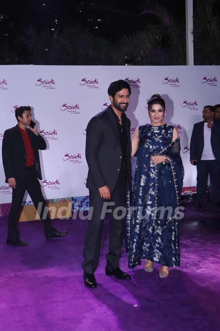 Raveena Tandon and Vicky Kaushal snapped at the Saudi tourism event