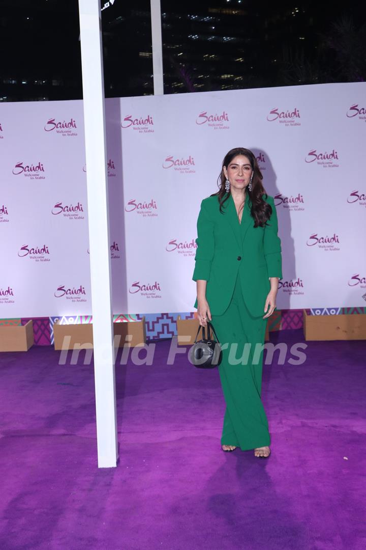 Bhavana Pandey snapped at the Saudi tourism event