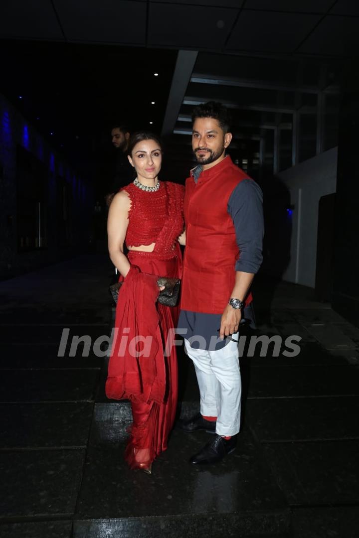 Kunal Kemmu and Soha Ali Khan snapped in the city