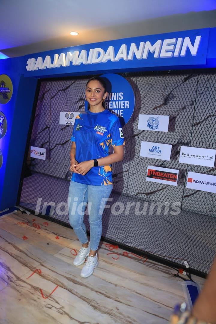 Rakul Preet Singh snapped at Tennis Premier League Season 6 Auctions