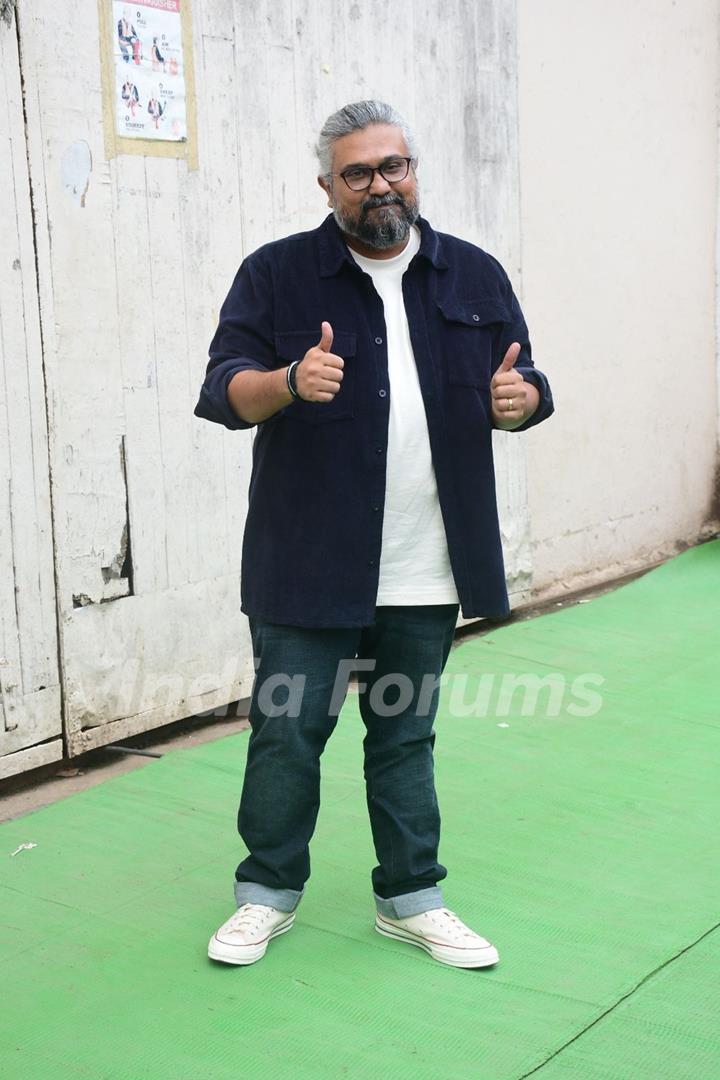 Vasan Bala snapped promoting their upcoming film 'Jigra' at Mehboob studios