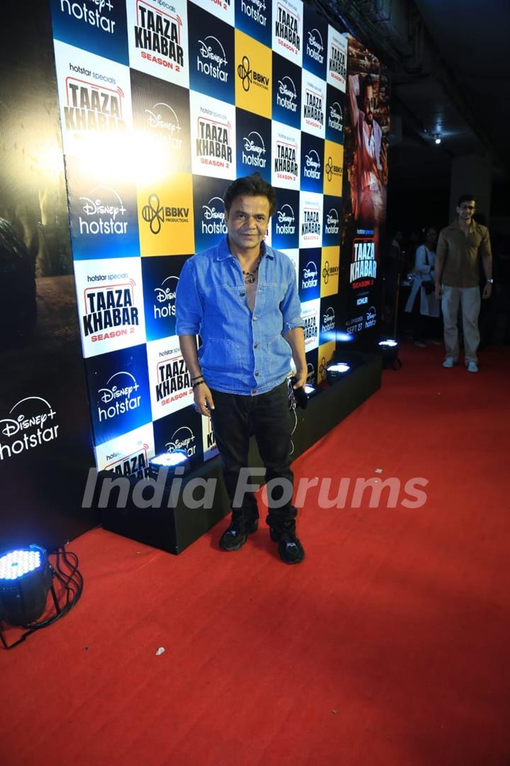 Rajpal Yadav grace the premiere of 'Taaza Khabar season 2'