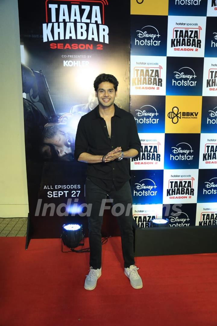 Abhimanyu Dassani grace the premiere of 'Taaza Khabar season 2'