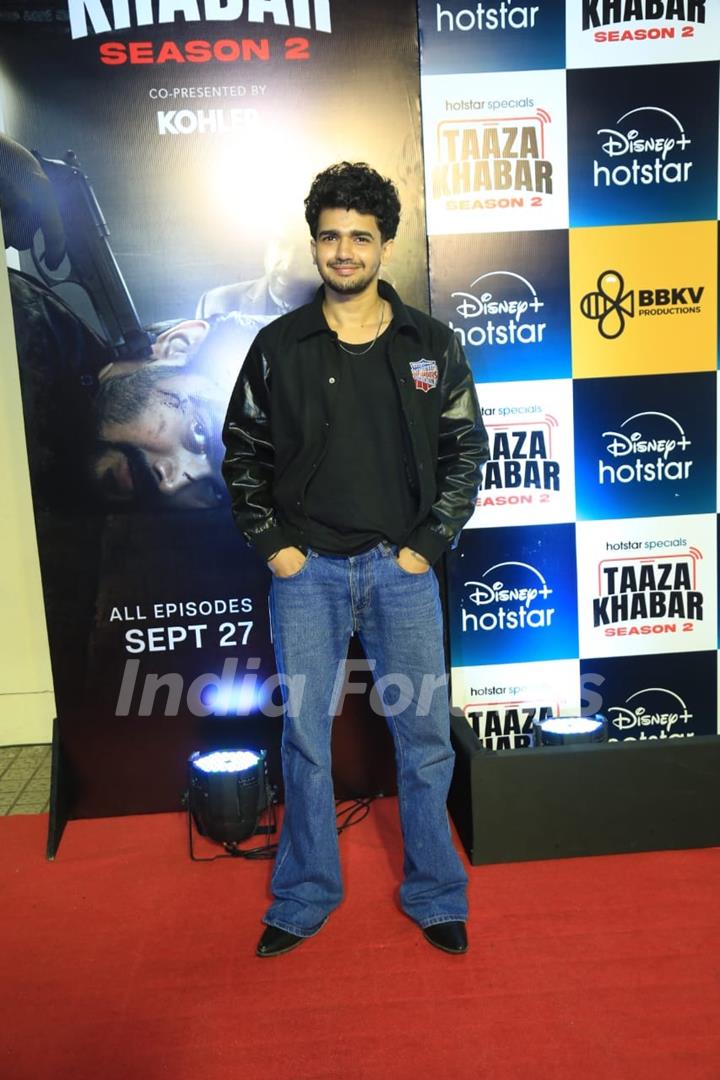 Vishal Pandey grace the premiere of 'Taaza Khabar season 2'