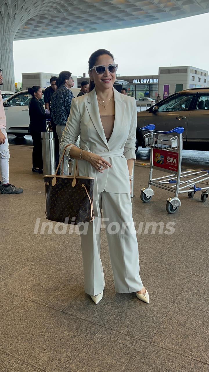 Madhuri Dixit snapped at the airport