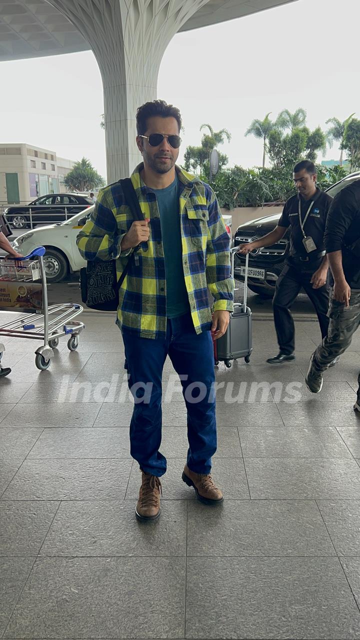 Varun Dhawan snapped at the airport