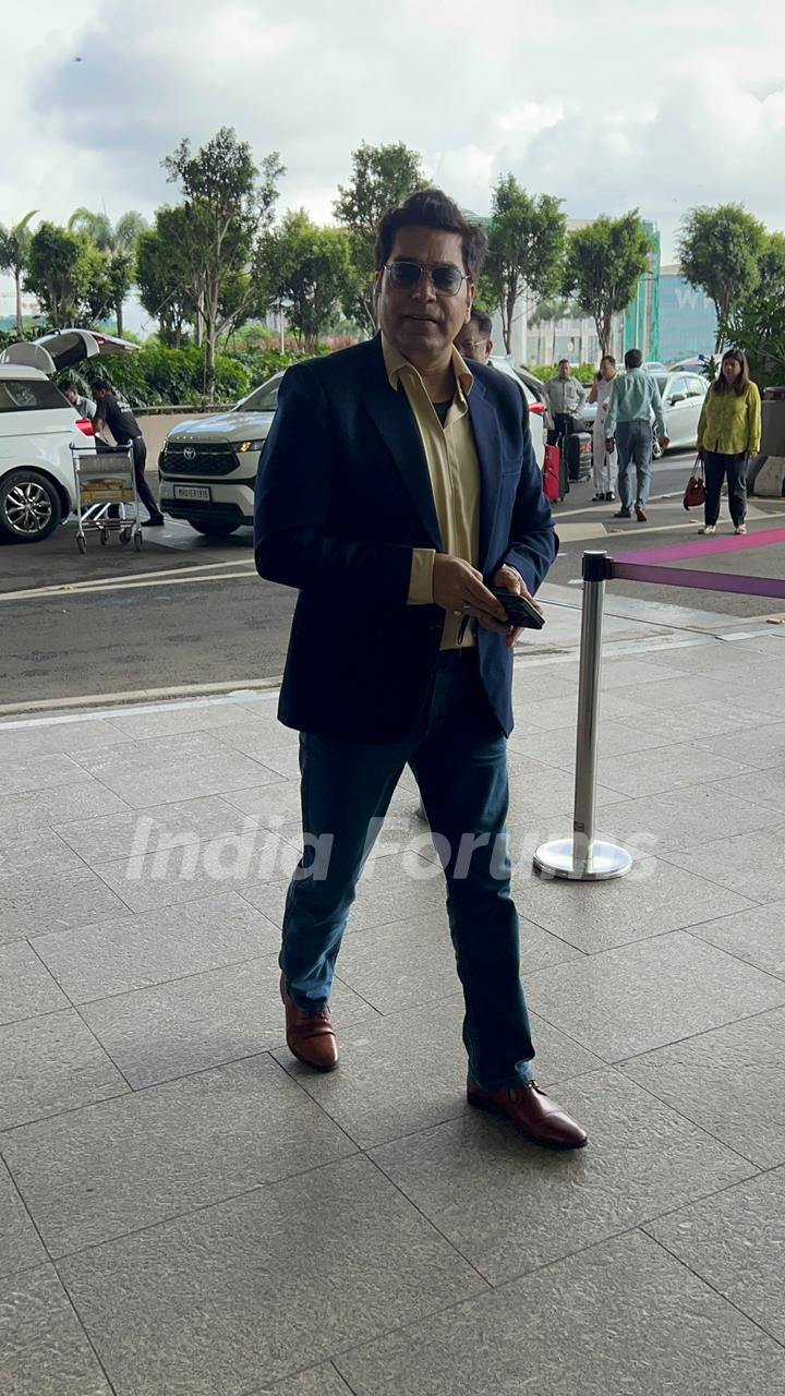 Ashutosh Rana snapped at the airport