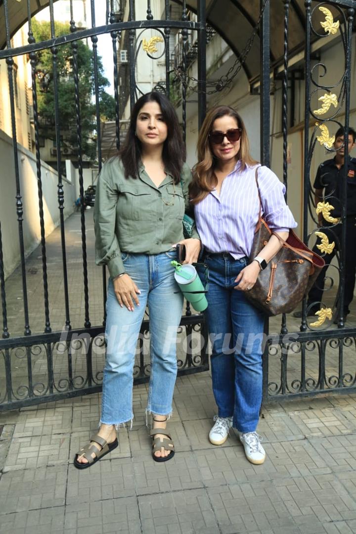 Neelam Kothari and Maheep Kapoor snapped in the city