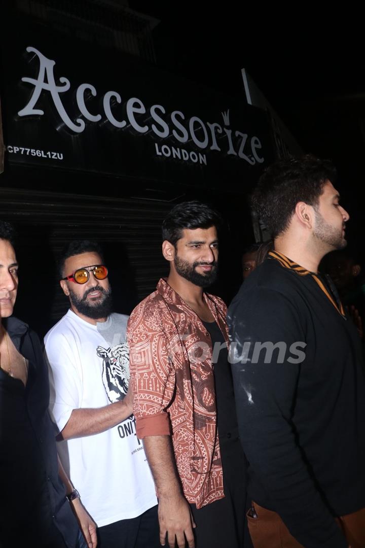 Raj Kundra snapped at Bastian Bandra