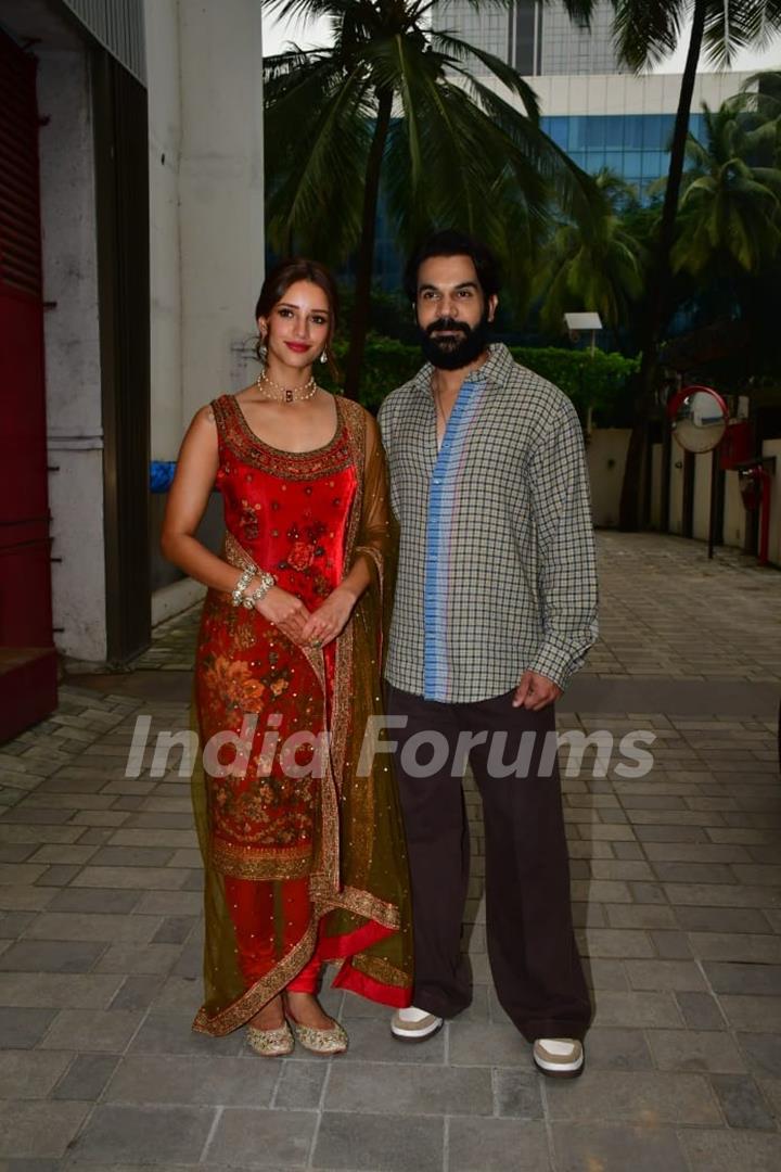 Rajkummar Rao and Triptii Dimri snapped promoting their upcoming film 'Vicky Vidya Ka Woh Wala Video'