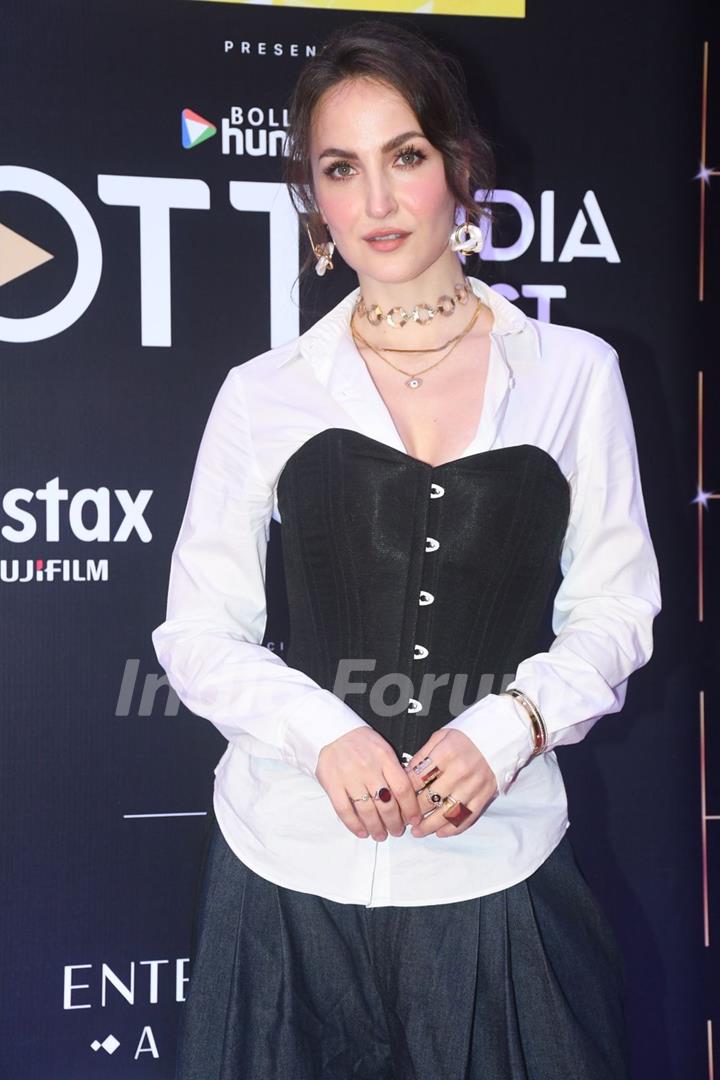 Elli Avram snapped at the Bollywood Hungama OTT India Fest 