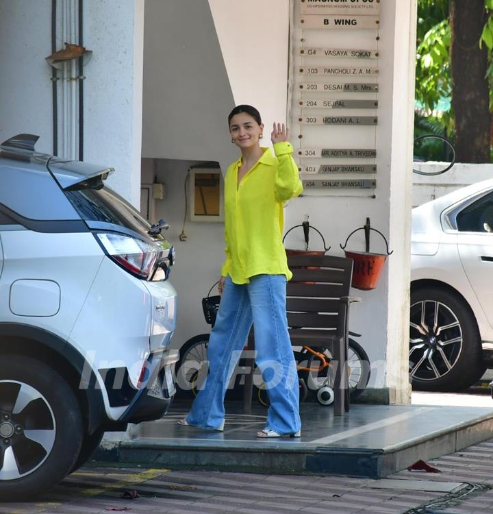 Alia Bhatt snapped in the city