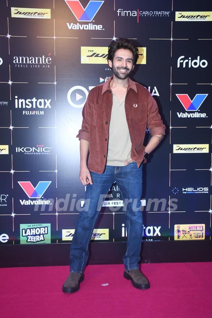 Kartik Aaryan snapped at the Bollywood Hungama OTT India Fest – Day 2