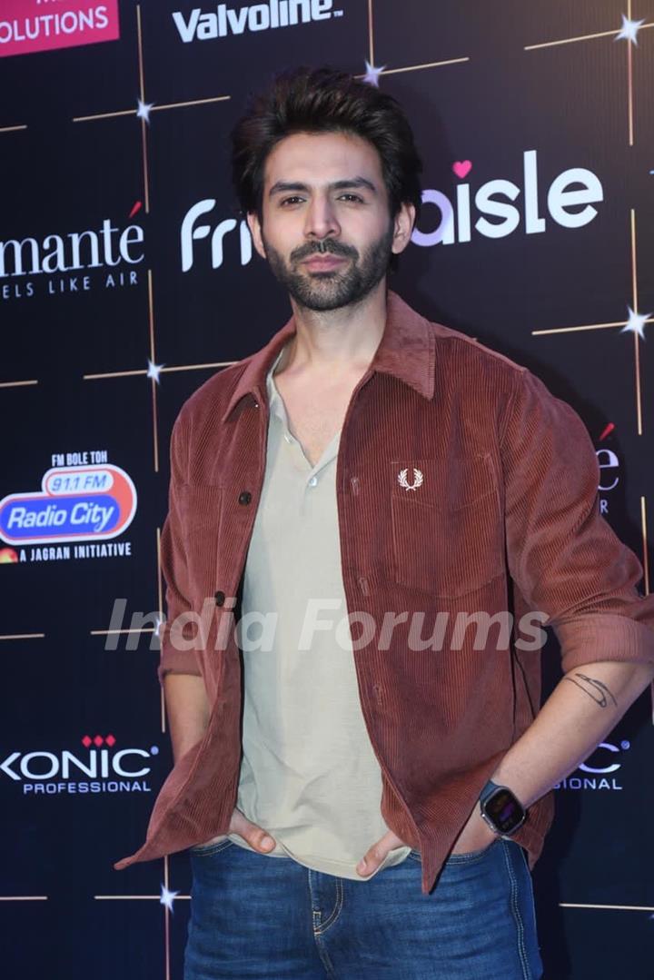 Kartik Aaryan snapped at the Bollywood Hungama OTT India Fest – Day 2