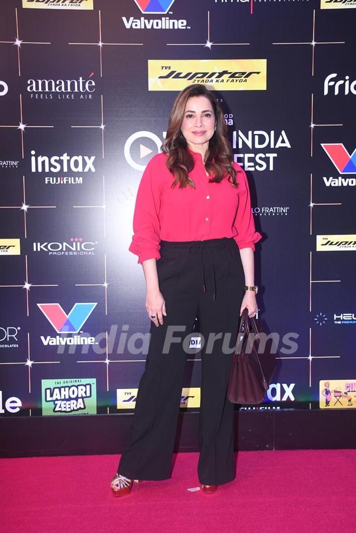 Neelam Kothari snapped at the Bollywood Hungama OTT India Fest – Day 2