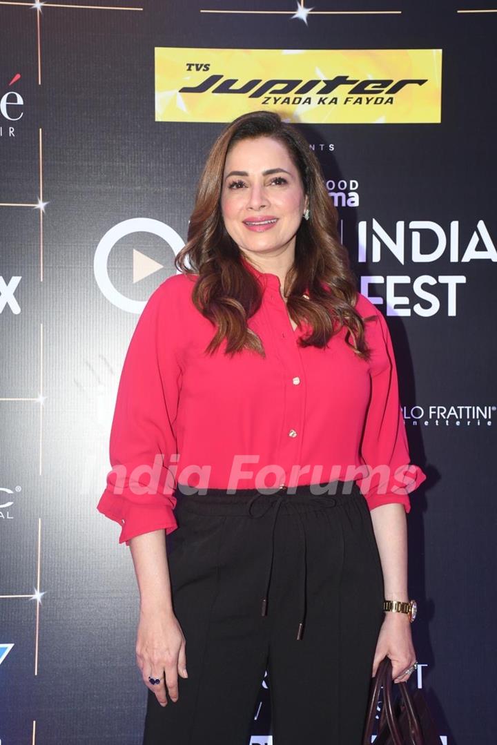 Neelam Kothari snapped at the Bollywood Hungama OTT India Fest – Day 2