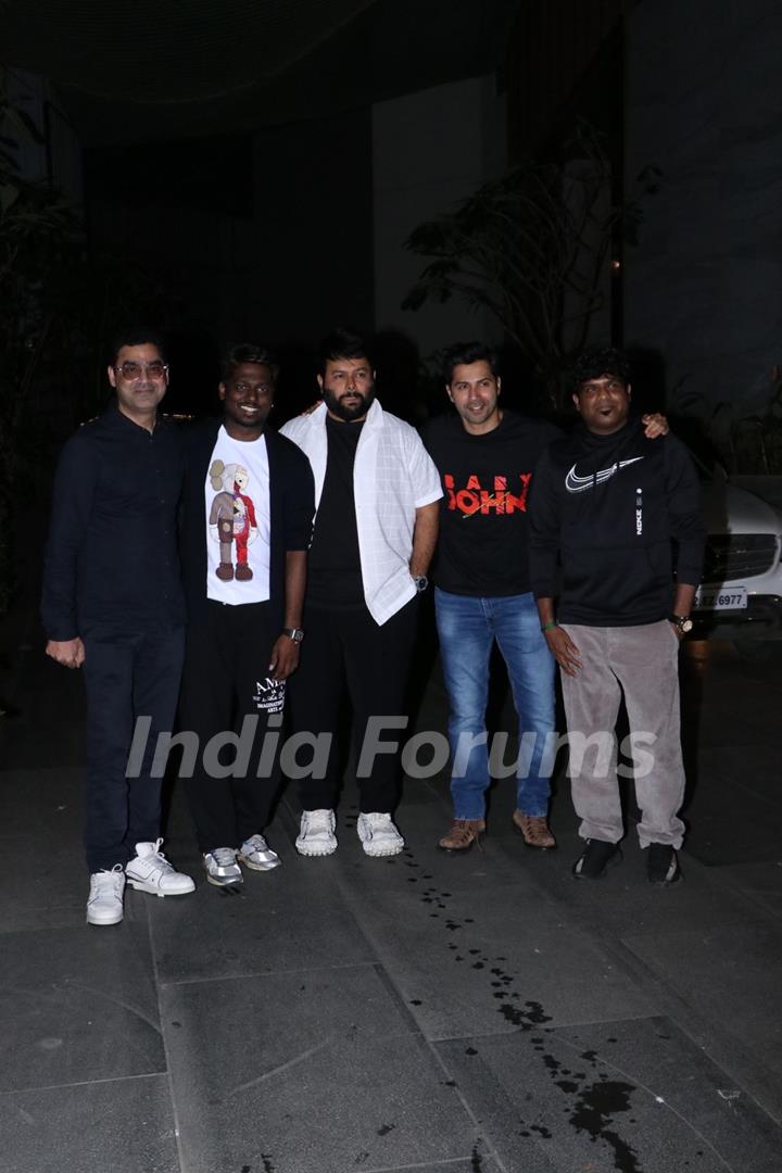 Varun Dhawan and Atlee Kumar Baby John meet up in Mumbai