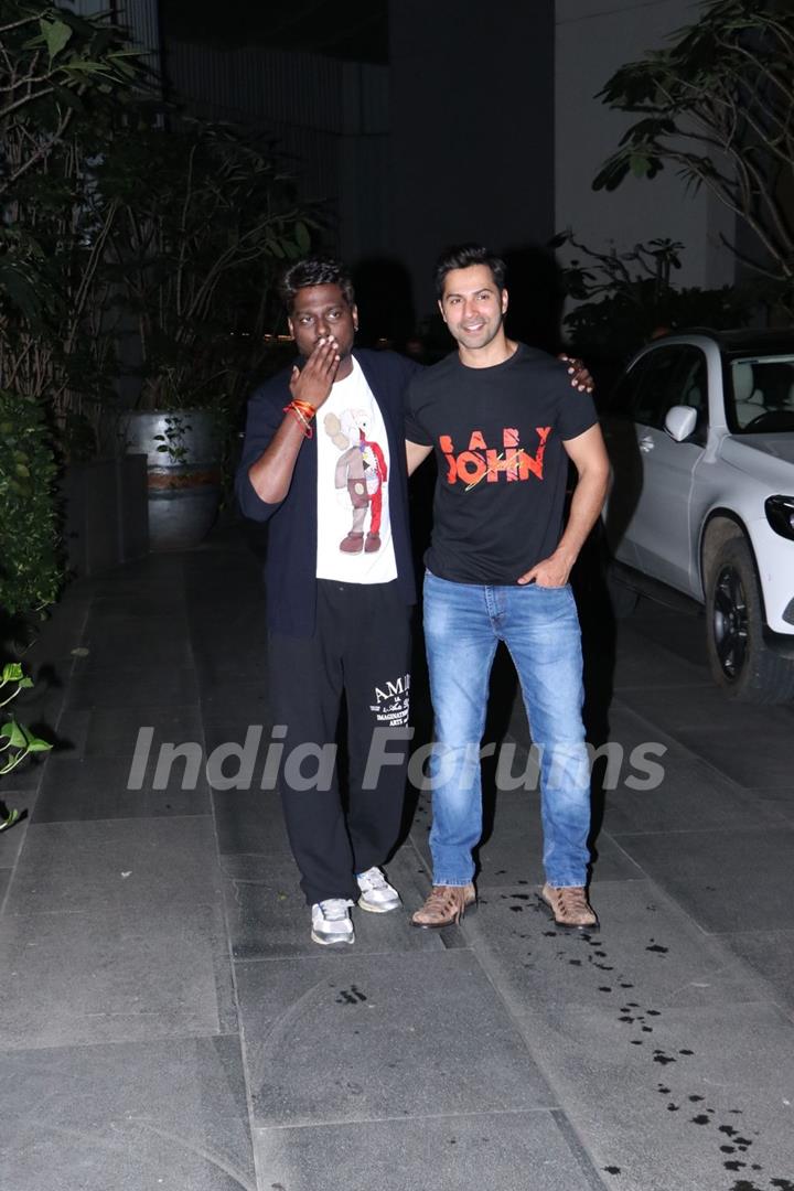 Varun Dhawan and Atlee Kumar Baby John meet up in Mumbai