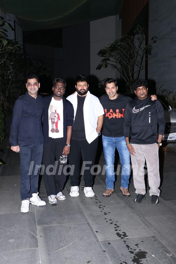 Varun Dhawan and Atlee Kumar Baby John meet up in Mumbai