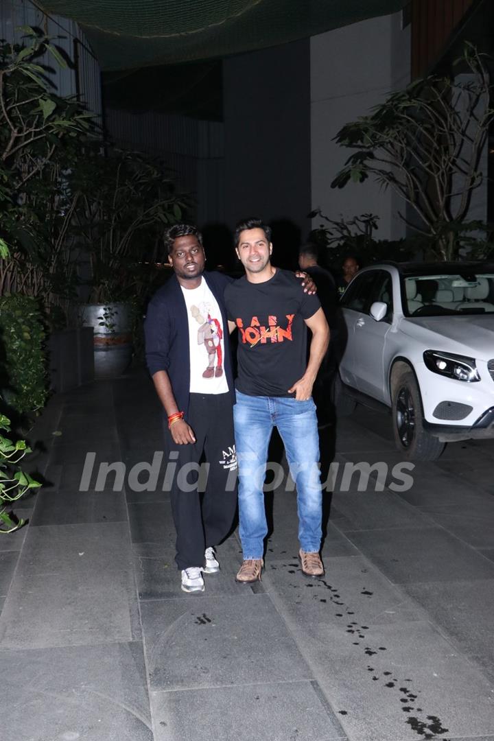 Varun Dhawan and Atlee Kumar Baby John meet up in Mumbai